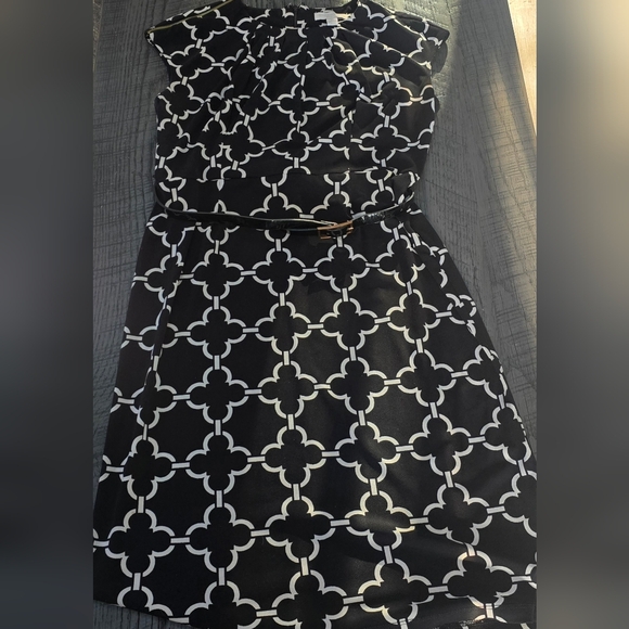 Charter Club Black and White Belted Mini Dress - Picture 2 of 5